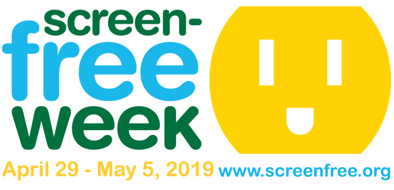 Screen free week logo with 2019 date.