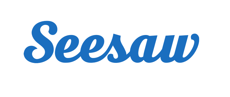 Seesaw logo on a white background.